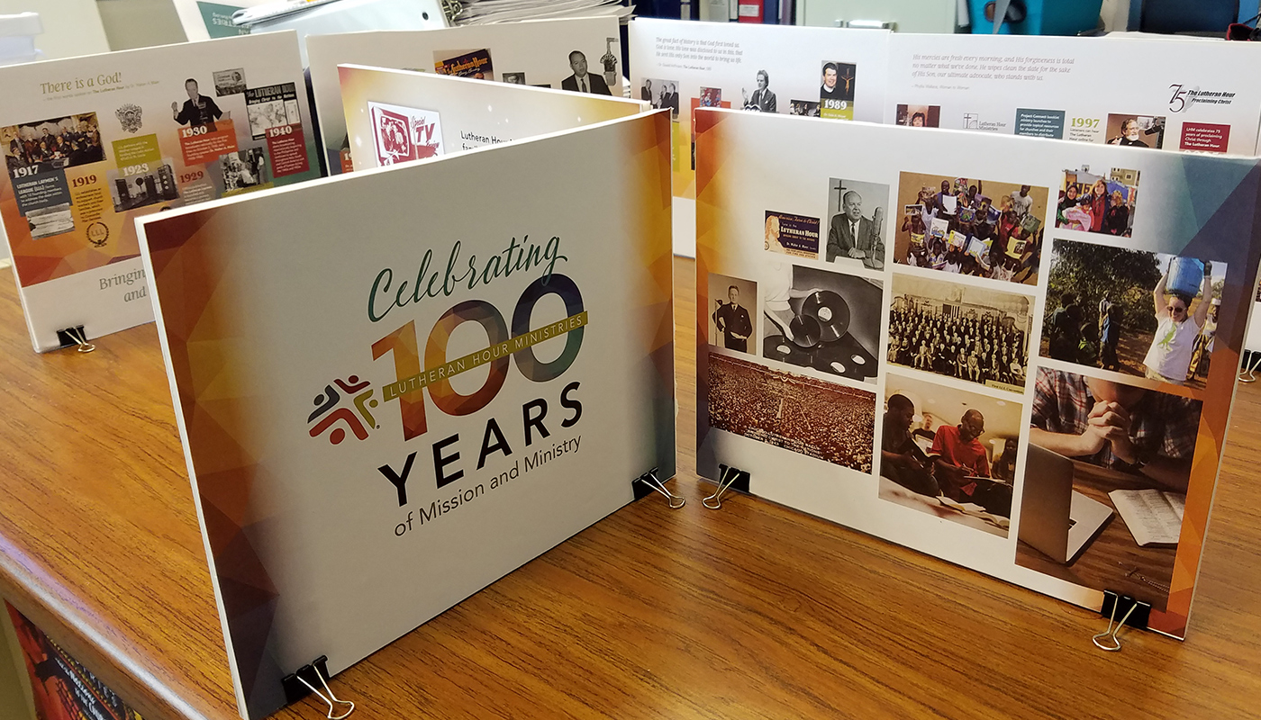 100th Anniversary History Displays - more information on my involvement in full-size photo (LHM)